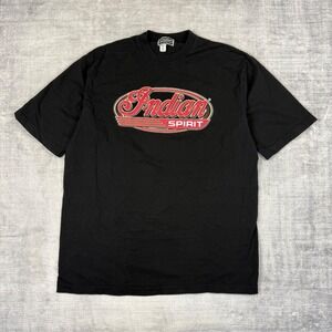 Indian Motorcycle Shirt Mens Medium Black VTG Indian Spirit 100 Year Anniversary